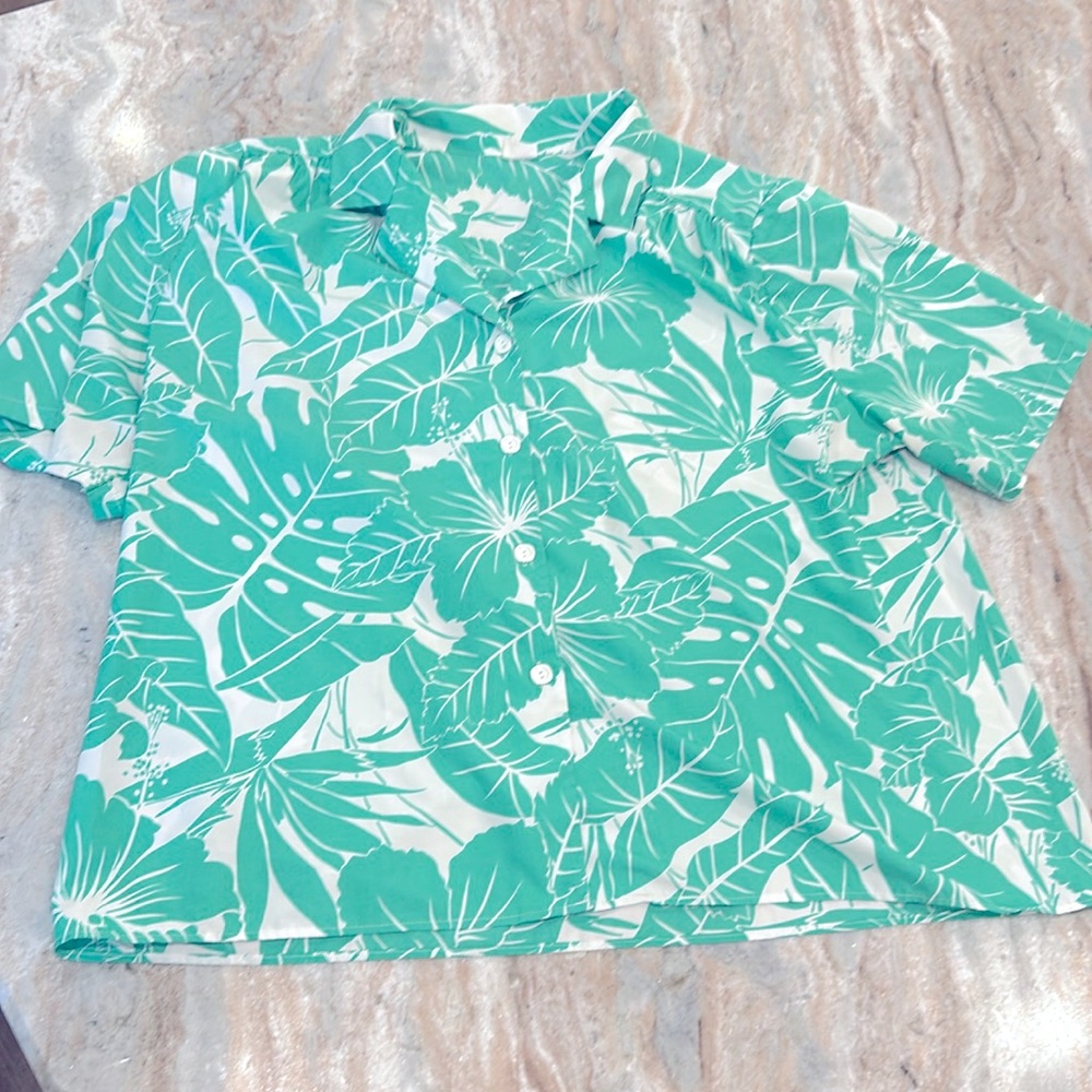 90's Plus Size Fern Top